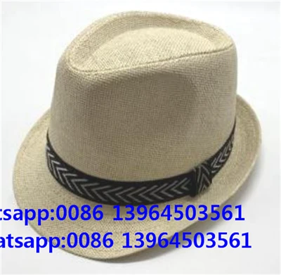 Moterų Vyrų Fedora paplūdimio kepurė
