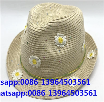 Gėlių smėlio spalvos Spalvinga vieta Fedora paplūdimio kepurė